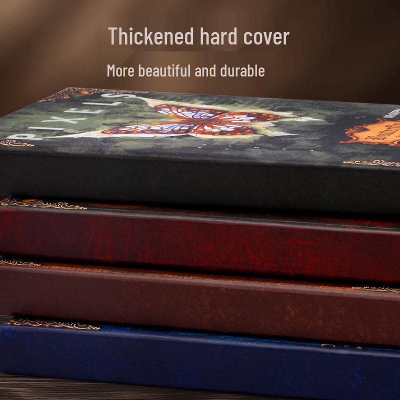 Thickened Creative Retro Notebook: Magic Butterfly Illustration for Students or Graduation Gifts