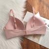 New Seamless Women's Underwear Sexy Deep V Push Up Bra Wireless Caramel Color Lingerie Adjustable Strap Comfort Brassiere