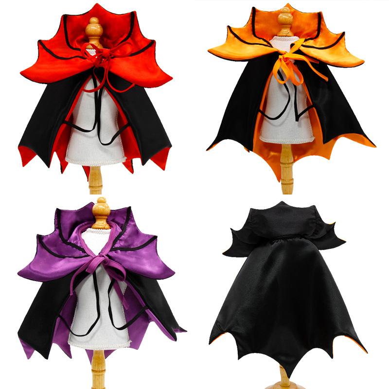 Halloween Vampire Cute Cape Pet Dog Bat Transformation Costume Cat Witch Costume Crazy Countervillian Stand-up Collar Cape
