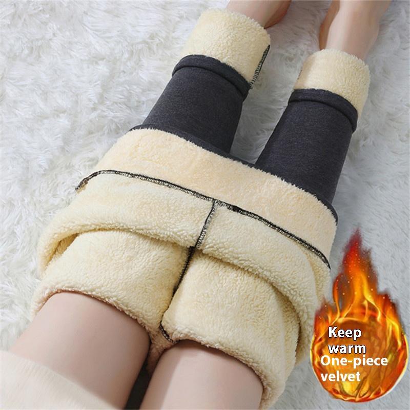 Tooxika Winter Women's Long Pants With Added Velvet And Thickened Outer Wear, High Waisted Leggings, Women's Cotton Pants