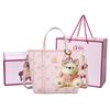 Disney Strawberry Bear Cute Classic Basket Bag Women Tote Bag Pink Milk-Tea BMK-72602