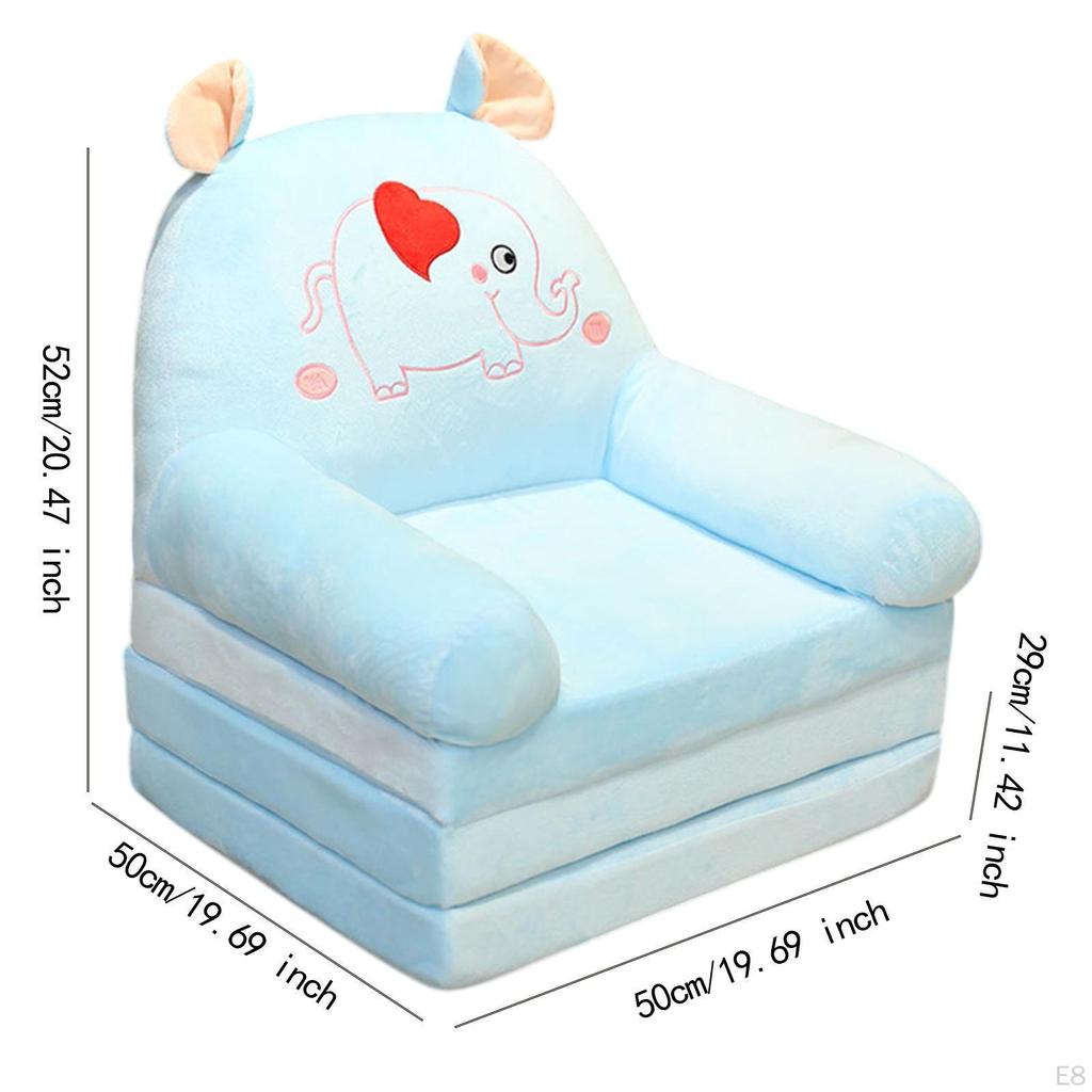 Children's Couch for Toddlers, 2 in 1 Furniture Kids, Folding Chair Living Room