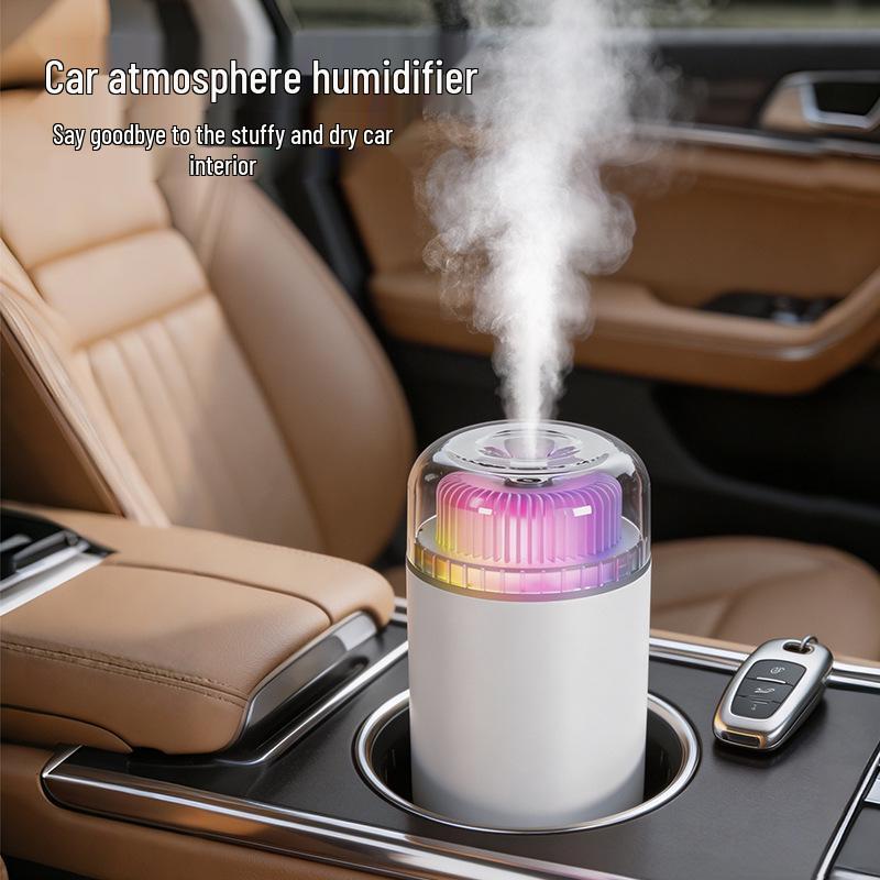 2026 Rechargeable 1200mAh Humidifier with Seven-Color LED & Wireless Design
