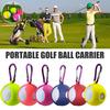 Silikon-Golfball-Schutzhülle, Universeller Golfballhalter mit Karabiner, Tragbare Golfball-Träger-Schutzhülle, Golfzubehör