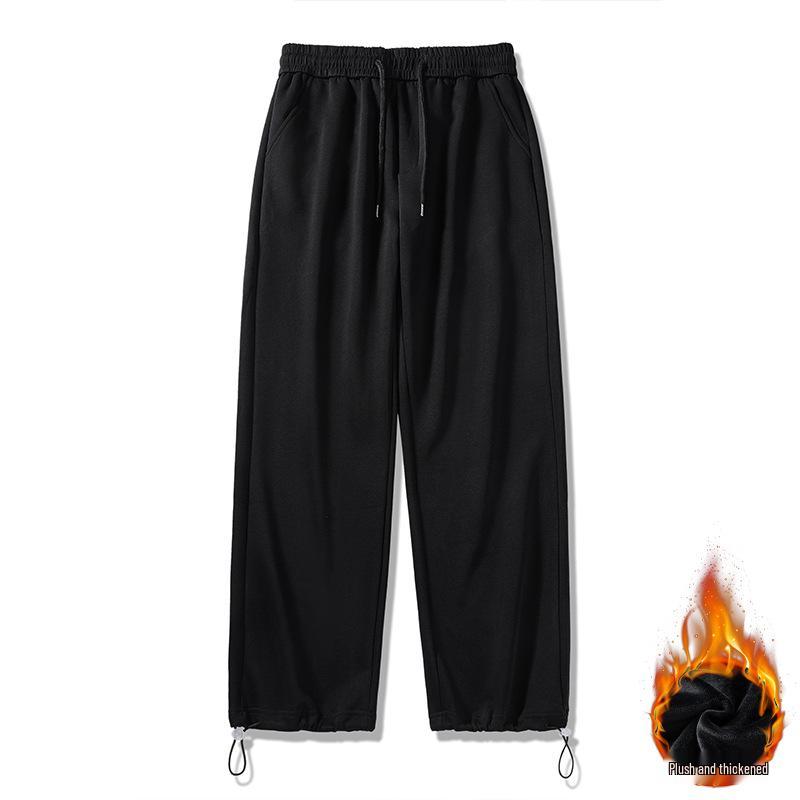 ACU Men's Gray Drawstring Sweatpants: Loose, Straight Leg, Versatile Casual for Spring & Autumn 2025