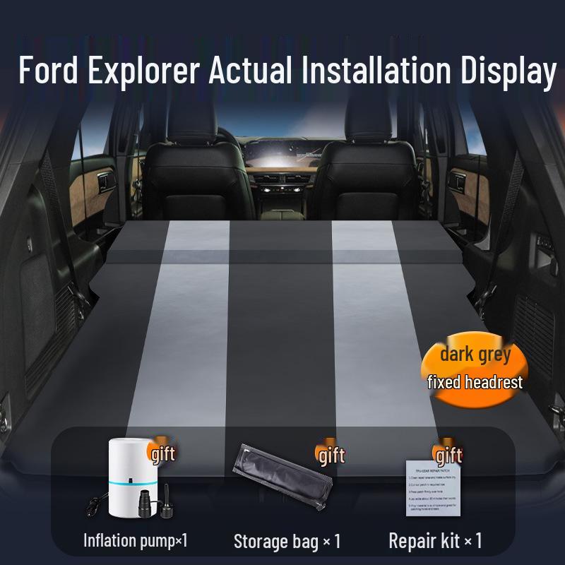 Ford Explorer Car Mattress: Trunk Inflatable Bed & Rear Seat Sleeping Mat for Camping.