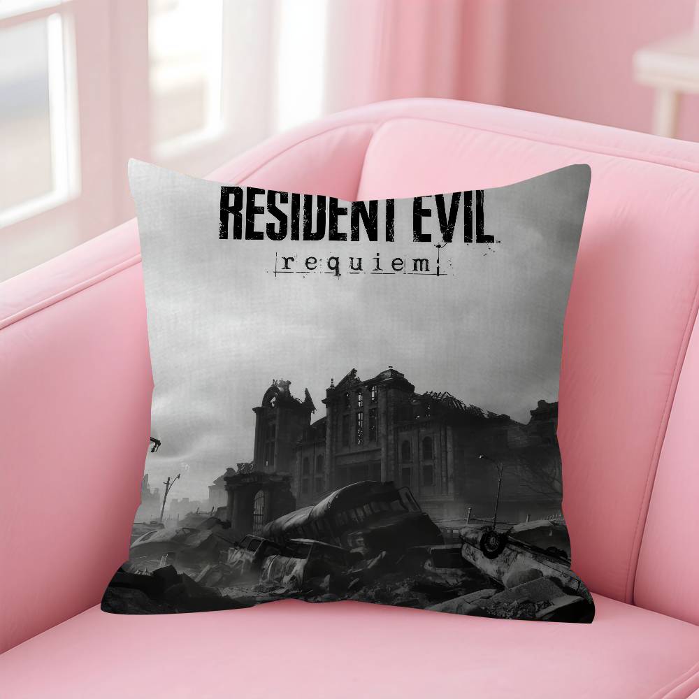 Cushion Cover Pillowcase Upholstery Sofa Throw Pillow Home Decor Pillowcas Game RResident Evil Requiem