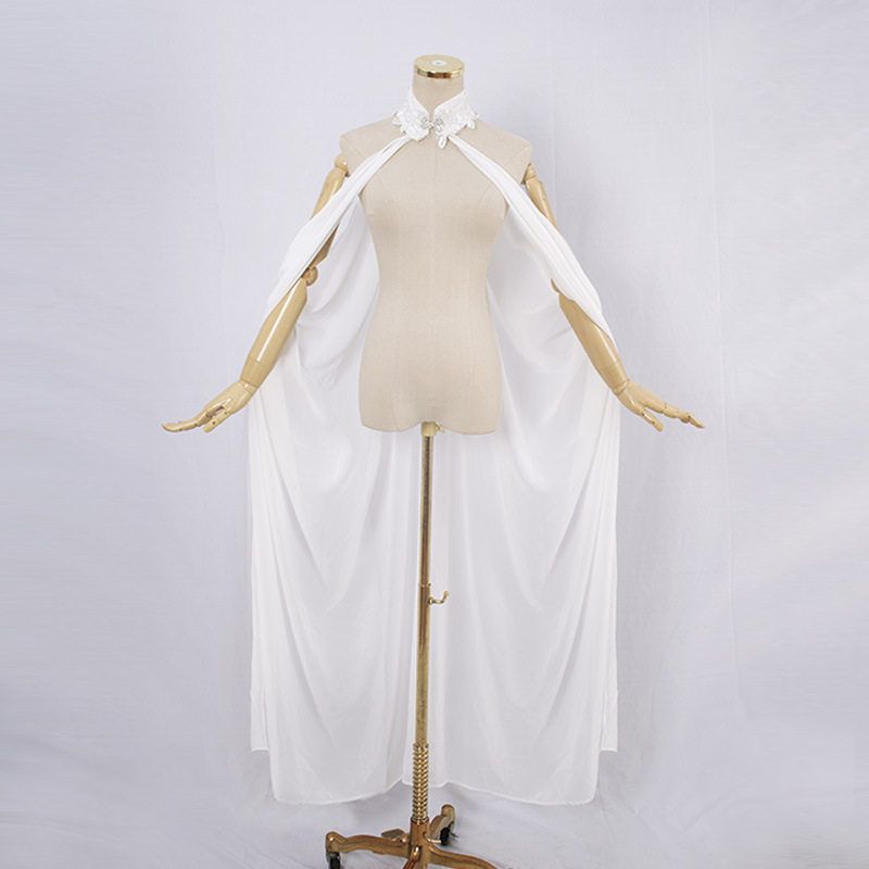 Black Ivory Chiffon Halter Neck Cape Thin Shawl Bridal Shawl Women's Cape Cloak