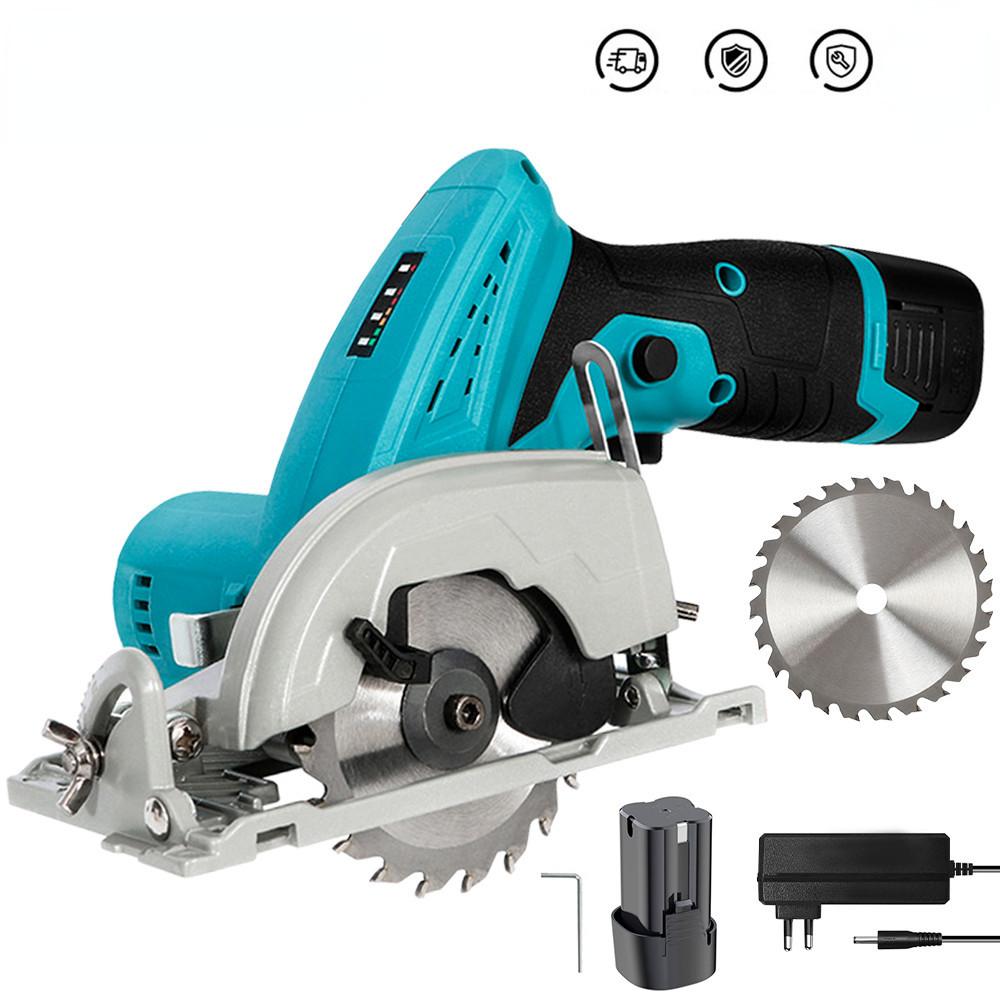 1200rpm 3 Inch 27mm Brushless Electric Circular Saw Adjustable Woodworking Power Tool Depth Portable Wood Board Cutting Machine