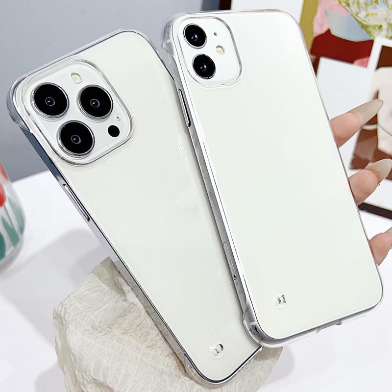 High Transparency Borderless iPhone 16e Case: Compatible with iPhone 11, 12, 13, 15, 17 - Durable, Large Hole Design.