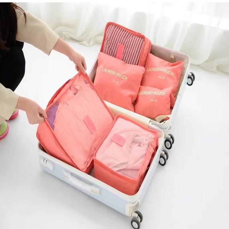 Korean-Style Waterproof Travel Organizer: 6-Piece Set