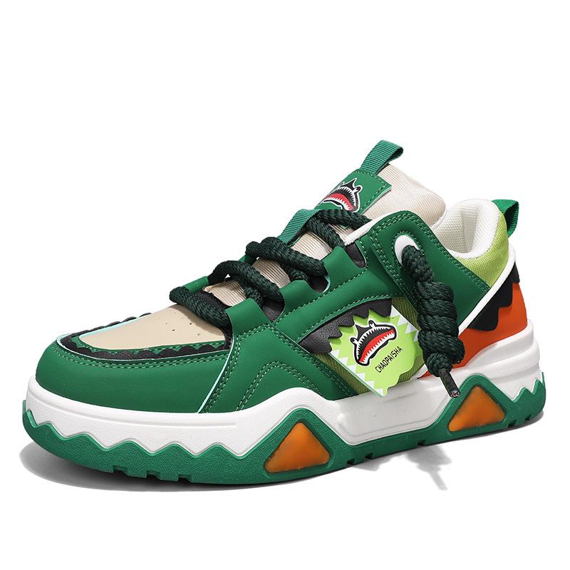 Spring and Autumn Classic New Men's Shoes Thick Soled Tall Fashion Casual Skateboarding Shoes Youth Student Sports Running Shoes