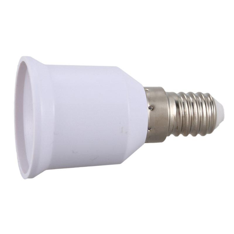 ABBP-30 Pcs E14, E27 Adapter Base Screw LED Light Bulb Bulb Socket Converter, White