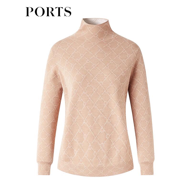 Ports Women's High-Neck Knitted Long-Sleeve Pullover