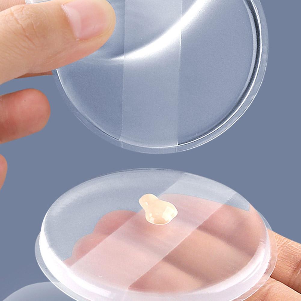 Transparent Silicone Powder Puff Sponge For Cosmetic BB Powder Powder Eating Makeup Cream Face Y5A5