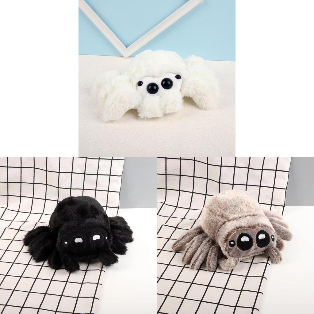 Peluche Araignée Remplie de Coton PP pour Décoration d'Halloween et Collectionneurs