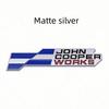 Adesivo Distintivo Metallo 3D JCW John Cooper Works Griglia Anteriore Emblema Portellone Posteriore Decalcomania