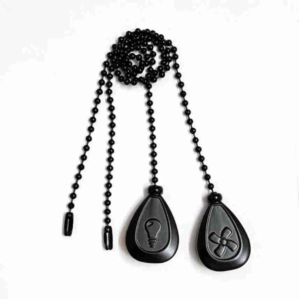 Bronzed Ceiling Fan Pull Chain Extension Classic Drop Shaped Pendant Pull Chains For Ceiling Fans And Lights, Decorative Fan Pulls Extenders