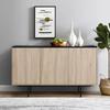 Memphis Buffet – Holz und schwarzes Dekor – 3 Türen Famemphisbuf3p