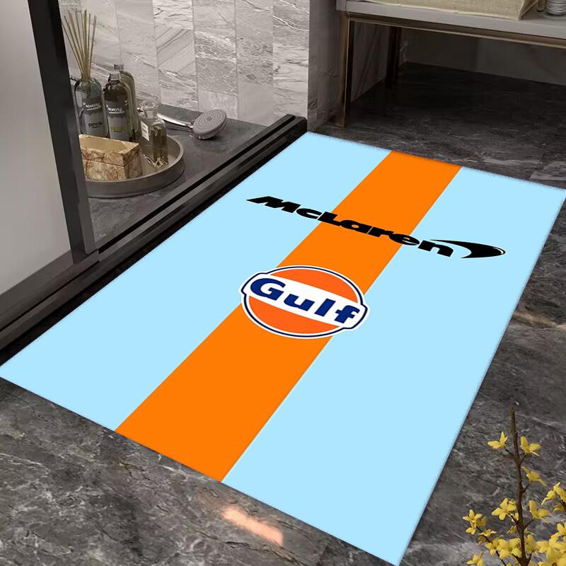 McLaren Gulf Heritage Carpet Suitable for All Seasons Home Decor Room Doormat Protective Pad