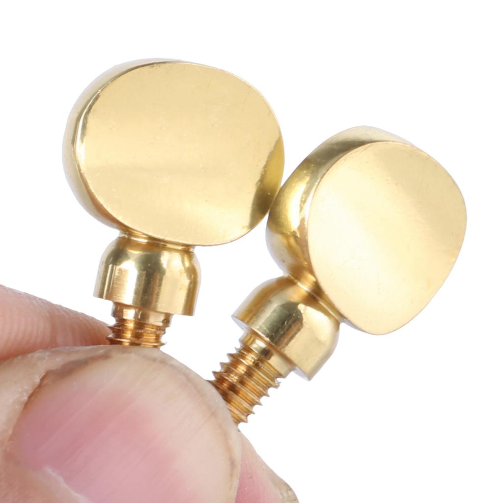 2Pcs Copper Saxophone Neck Screws Replacement Sax Neck Screw Tightening Attach Screw Woodwind Instrument Accessories