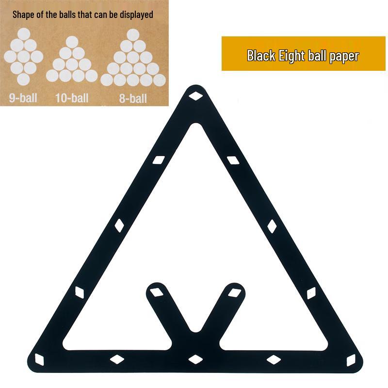 Billiard 8-Ball Triangle Rack Paper