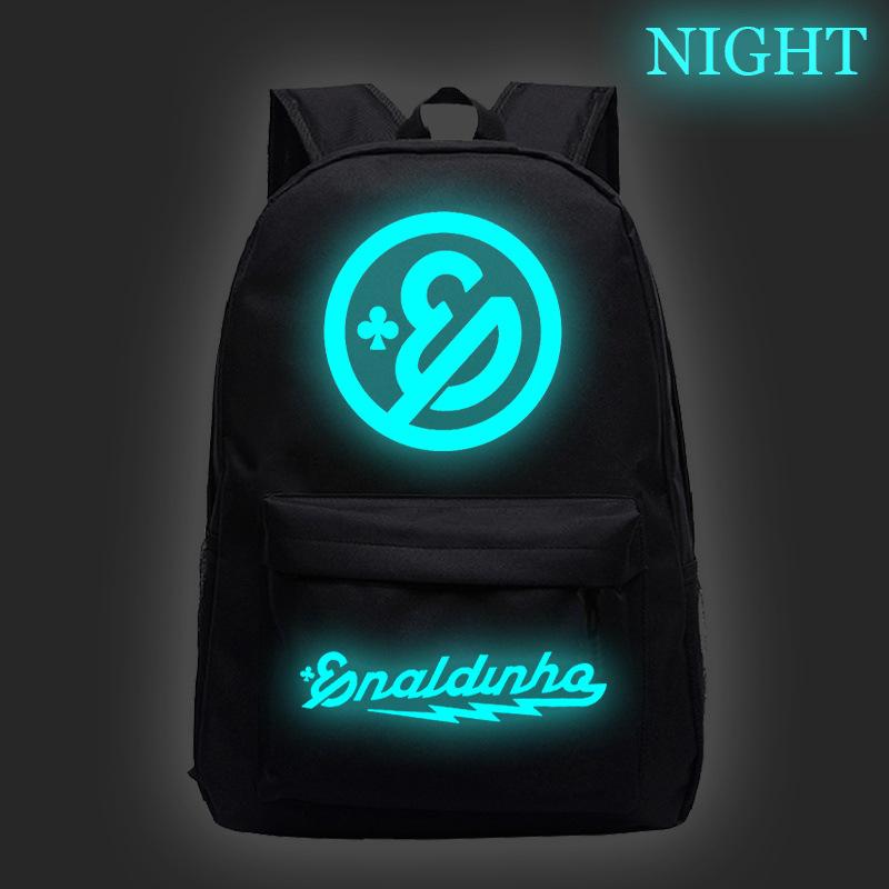 Starry Sky Luminous Backpack Oxford Cloth Men's Printedbackpack Korean Version of Primary and Secondary School Students Large-capacity Casual Backpack