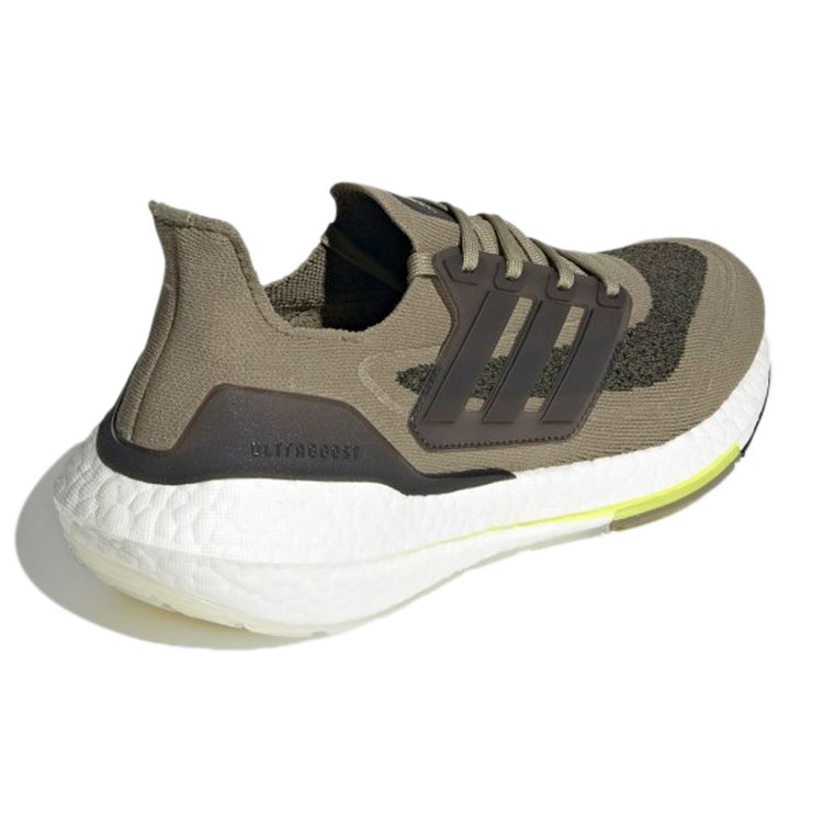 Adidas UltraBoost 21 Orbit Green Men Sneakers Core-Black Acid-Yellow S23879