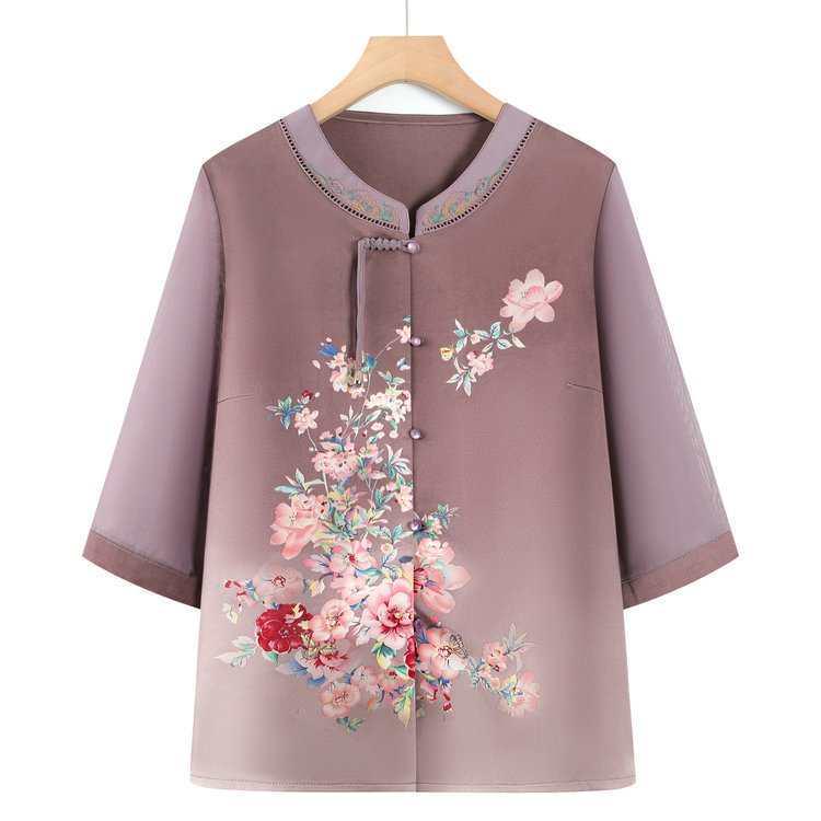 Chiffon Summer Shirts: Stylish, Lightweight Tops for Middle-Aged Women, Seniors, Moms, and Grandmothers