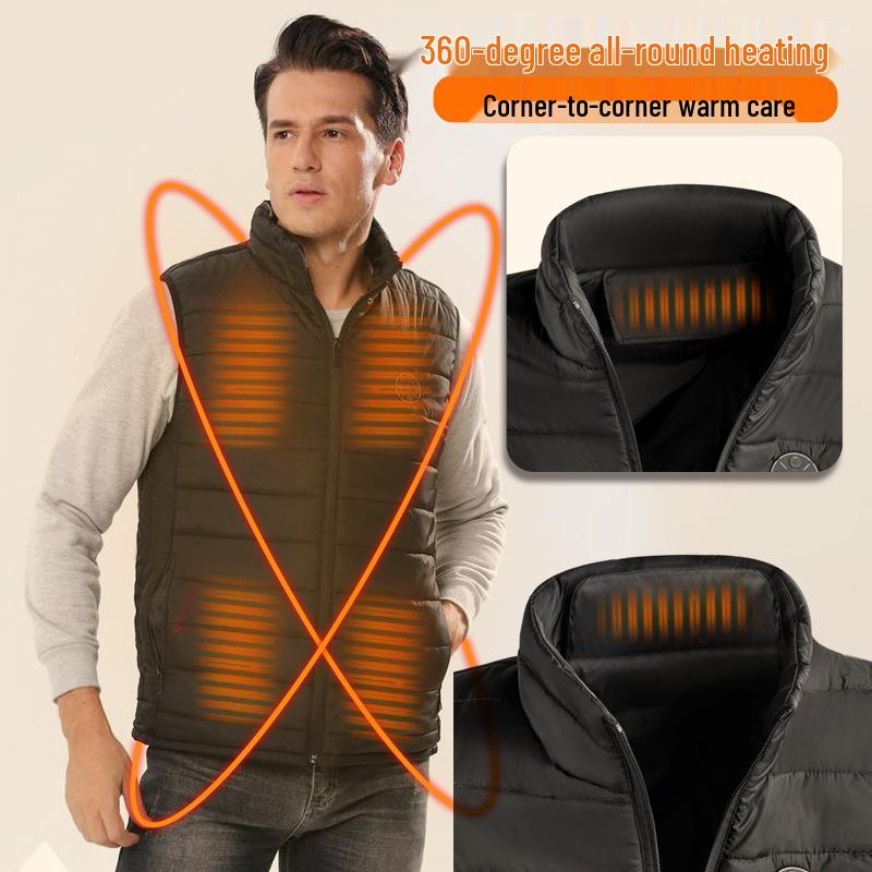 Unisex Smart Electric Heated Vest for Full-Body Warmth