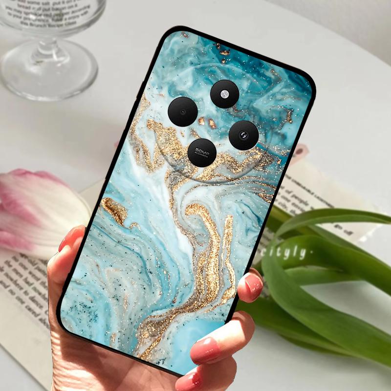 For Redmi 14R 5G Case 14 R Shockproof Silicone TPU Balck Matte Phone Cover For Xiaomi Poco C75 4G C 75 Protective Bumper Fundas