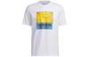 T Shirts Men's White Crew Neck Moderate Straight Fit IC1861