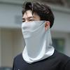 Sun Protection Guard Quick-Drying Fabric Ice Silk Face Guard with Breathable Mesh Elastic Earhook Cooling Fabric Extended Neck Gaiter Face Guard