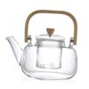Glass Teapot Kettle with Strainer Kung Fu Tea Hand Crafted Blooming and Loose Maker for