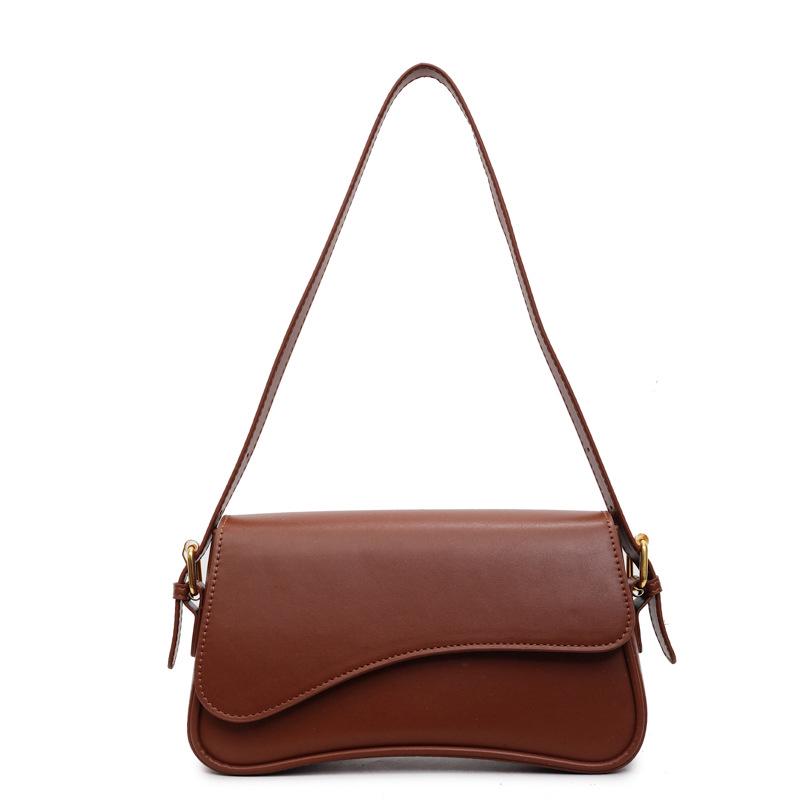 

2025 Korean Version Retro Style Textured Crossbody Bag - Trendy, Versatile Handbag for Women коричневый