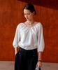 PIGMENT V-Neck Banded Balloon Blouse (Hlbl260302)