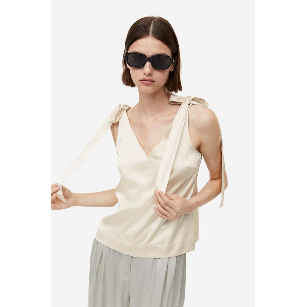 

HM Tie Strap Top светло-бежевый