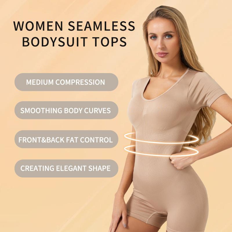 Women's Bodysuit Shapewear: Tummy-Tucking, Buttock-Lifting, Waist-Cinching, Brief-Style Panties Women's Bust-Supporting Body-Shaping Garment