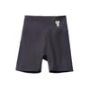 Girls' High-Waist Seamless Shark Print Yoga Shorts - Three-Quarter Length Summer Outerwear
