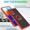 Shockproof PC Matte Armor Case For Xiaomi Redmi Note 11 11S 11E 11Pro 4G 5G Car Magnetic Ring Holder Cover for Redmi Note11 Pro