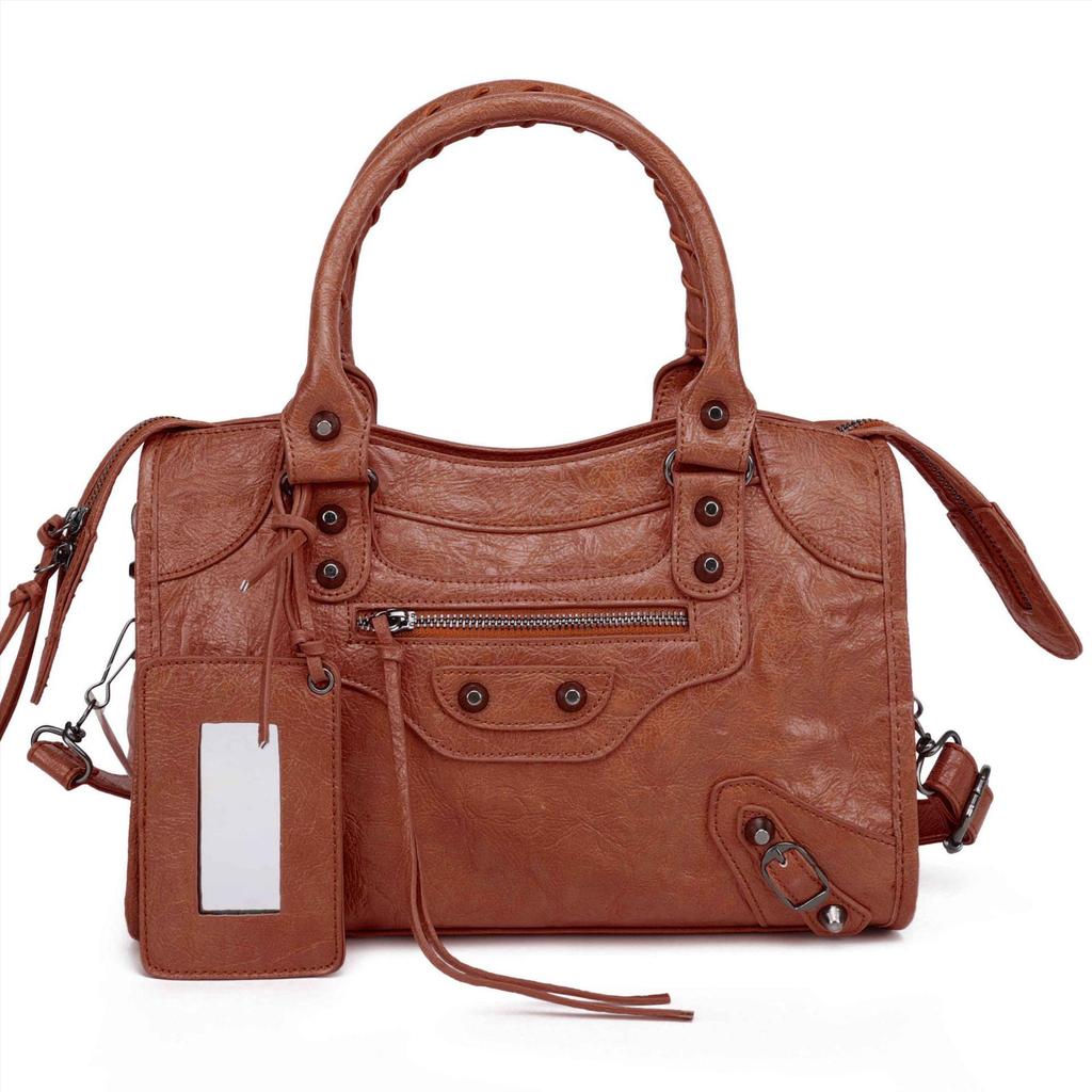 Women's Mini Crossbody Tassel Bag - Medium/Small Size, Motorcycle Style