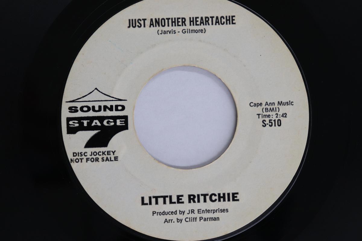 

7inch Record LITTLE RICHIE - Just Another Heartache S510Promo Sound Stage 7 1977 US Soul/Funk Used