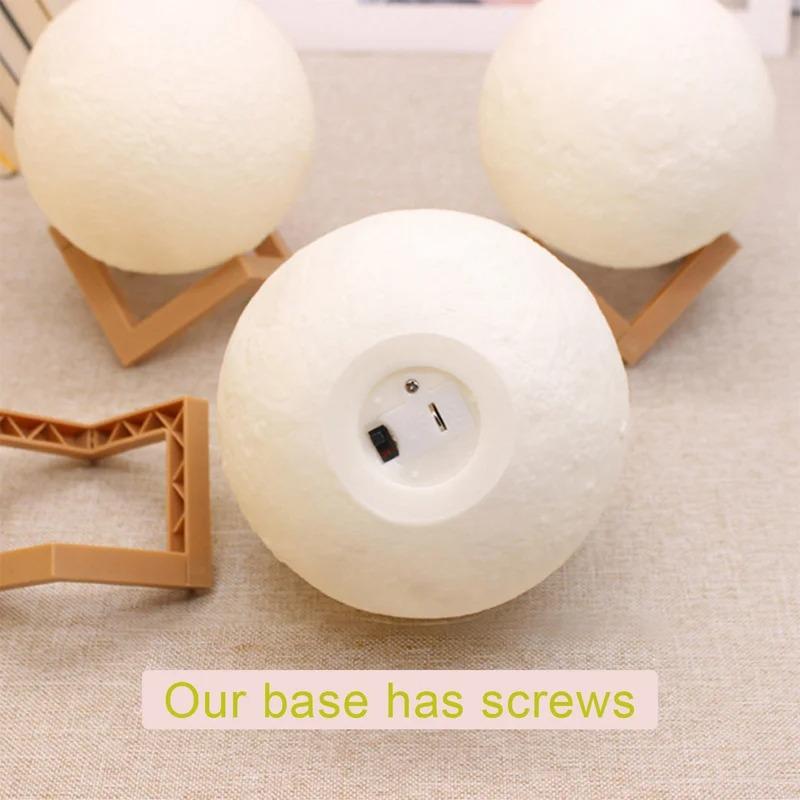 LED Moon Galaxy Night Light DIY 3D Moon Lamp Warm Color Lighting Creative Birthday Gift for Kids Girls Boys Women Bedroom Home Decor
