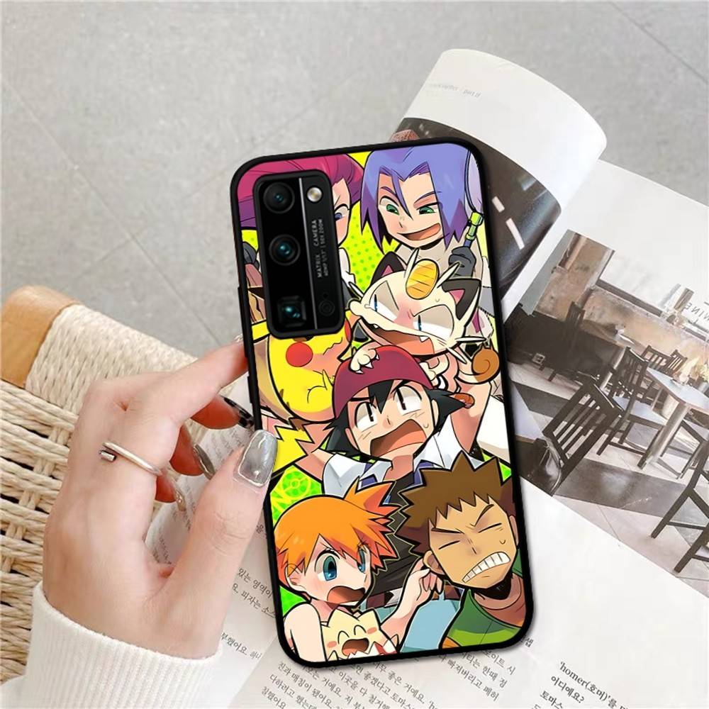 Cartoon P-Pokemones Cute Phone Case For Huawei Honor 10 Lite 9 20 7A 9X 30 50 60 70 Pro Plus Soft Silicone Cover