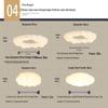 Nordic Modern Minimalist Cream Bubble Ceiling Light for Master Bedroom