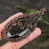 Smoky Topaz Gemstone Copper Wire Wrap Jewelry Pendant 3.74