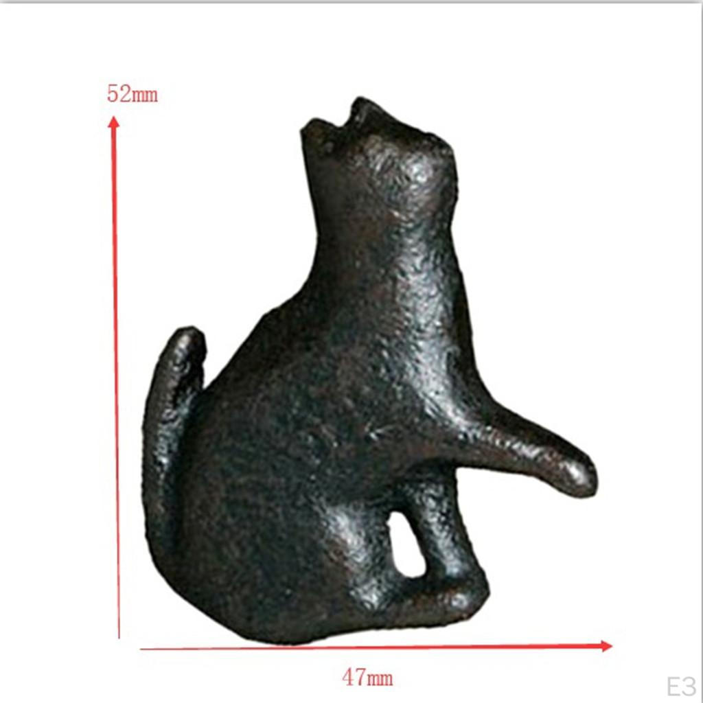 Cast Iron Cabinet Furniture Knobs and Pulls Cupboard Door Handle,Kittens Creative Decor,