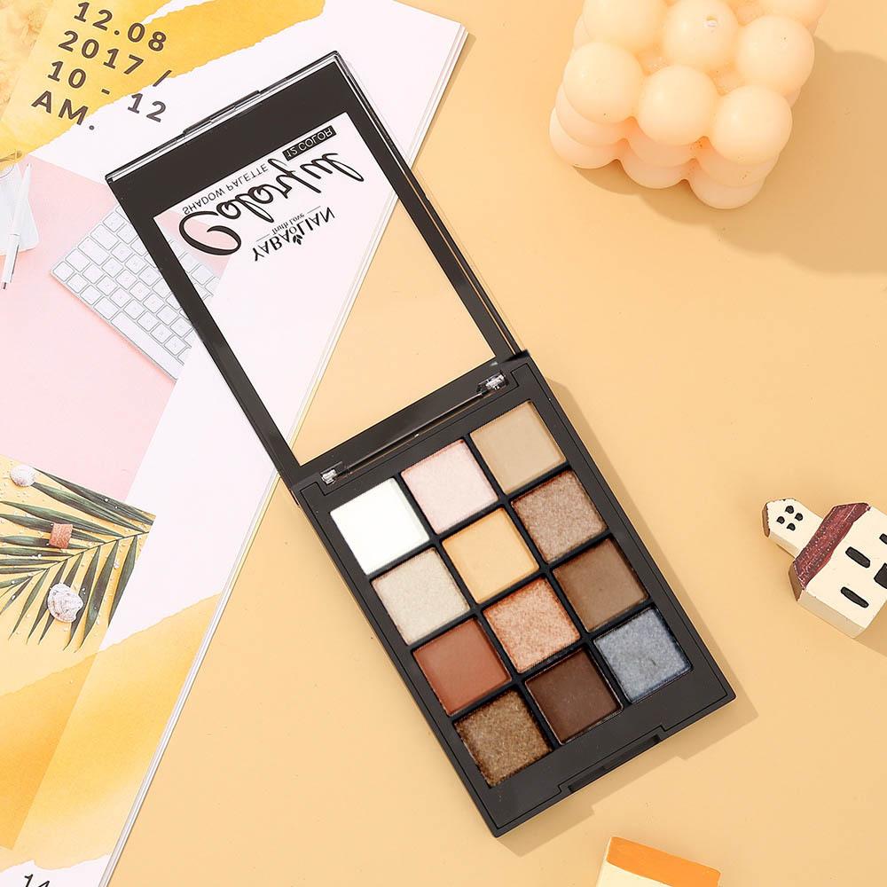 

Makeup Pearlescent Matte Eyeshadow Palette Easy To Color Waterproof Beginner Eye Makeup