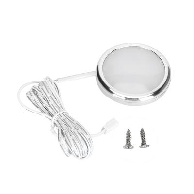 DC12V LED Under Cabinet Light Ultra Thin Counter Wardrobe Lamp for Home Hotel Caravan(Warm)