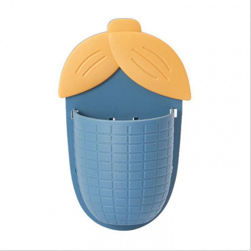 Movable Bathroom Organizer: Corn Storage Rack, Plastic Toothpaste & Toothbrush Holder, No-Install, Multi-purpose Box.